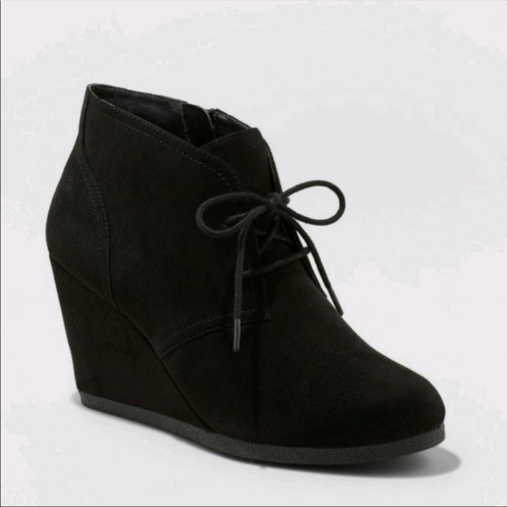 Universal Thread Microsuede Wedge Bootie - NWOT